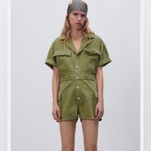 ZARA cargo romper size XL